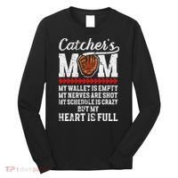 Catcher's Mom Baseball Catcher Mom Baseball Catcher Mother Long Sleeve Shirt thumb 0