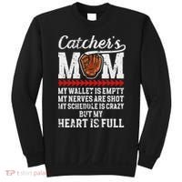 Catcher's Mom Baseball Catcher Mom Baseball Catcher Mother Sweatshirt thumb 0