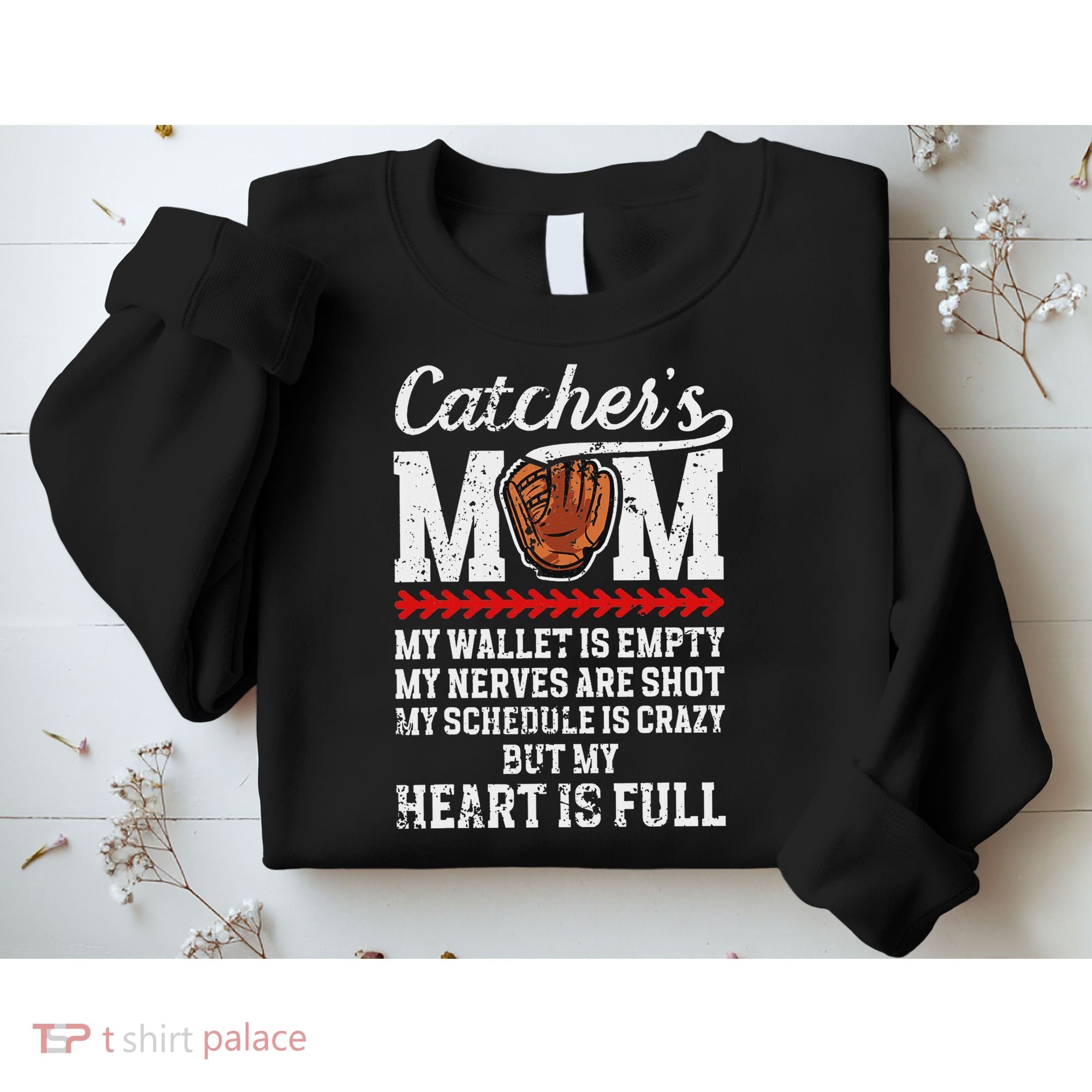Catcher's Mom Baseball Catcher Mom Baseball Catcher Mother Sweatshirt