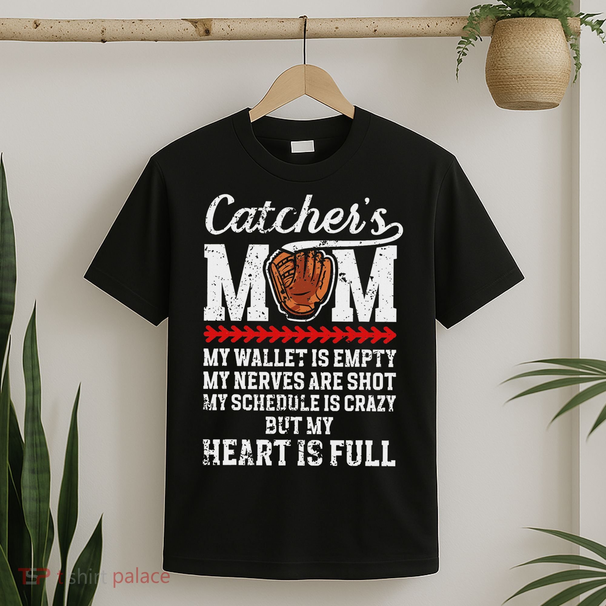 Catcher's Mom Baseball Catcher Mom Baseball Catcher Mother T-Shirt