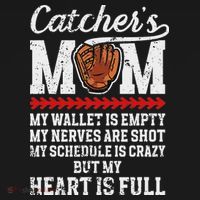 Catcher's Mom Baseball Catcher Mom Baseball Catcher Mother Women's Hoodie thumb 2