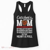Catcher's Mom Baseball Catcher Mom Baseball Catcher Mother Women's Tank Top thumb 0