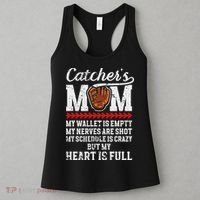 Catcher's Mom Baseball Catcher Mom Baseball Catcher Mother Women's Tank Top thumb 3