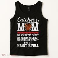 Catcher's Mom Baseball Catcher Mom Baseball Catcher Mother Tank Top thumb 2