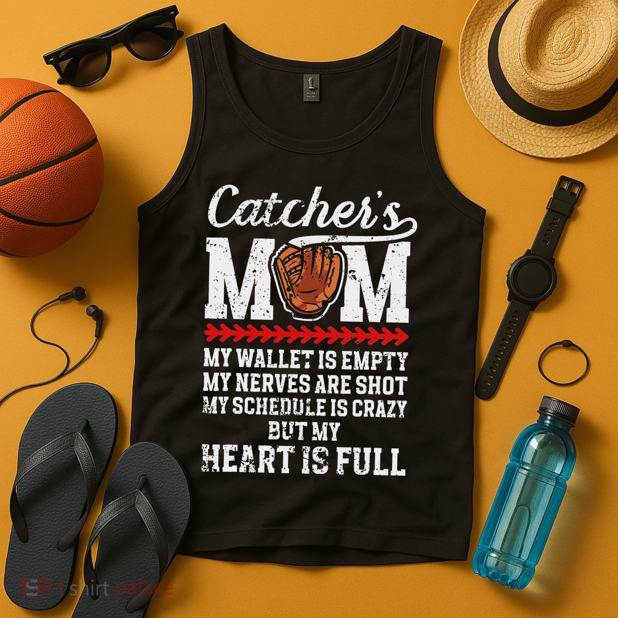 Catcher's Mom Baseball Catcher Mom Baseball Catcher Mother Tank Top