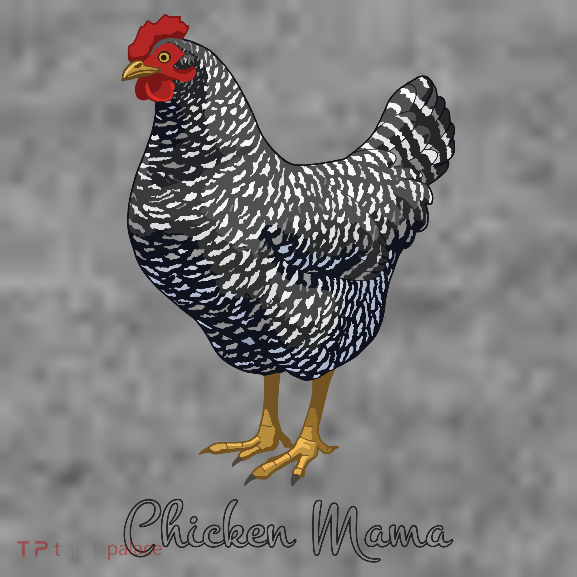 Chicken Mama Black Barred Plymouth Rock Hen Mom Bird Lovers Toddler Hoodie
