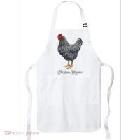 Chicken Mama Black Barred Plymouth Rock Hen Mom Bird Lovers Apron thumb 0