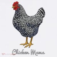 Chicken Mama Black Barred Plymouth Rock Hen Mom Bird Lovers T-Shirt thumb 7
