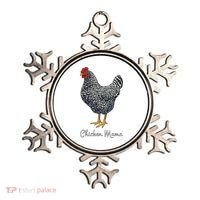 Chicken Mama Black Barred Plymouth Rock Hen Mom Bird Lovers Ornament thumb 0