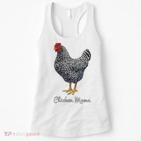 Chicken Mama Black Barred Plymouth Rock Hen Mom Bird Lovers Women's Tank Top thumb 0