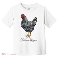 Chicken Mama Black Barred Plymouth Rock Hen Mom Bird Lovers Toddler T-Shirt thumb 0