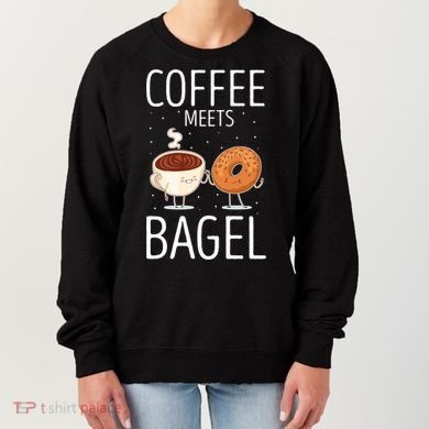 Coffee Meets Bagel Baking Bagel Lover Baker Bagels Dough Cute Gift Women's Sweatshirt