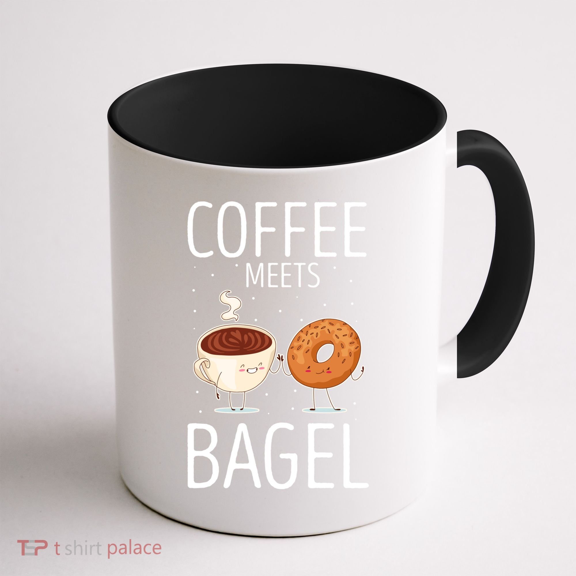 Coffee Meets Bagel Baking Bagel Lover Baker Bagels Dough Cute Gift Coffee Mug
