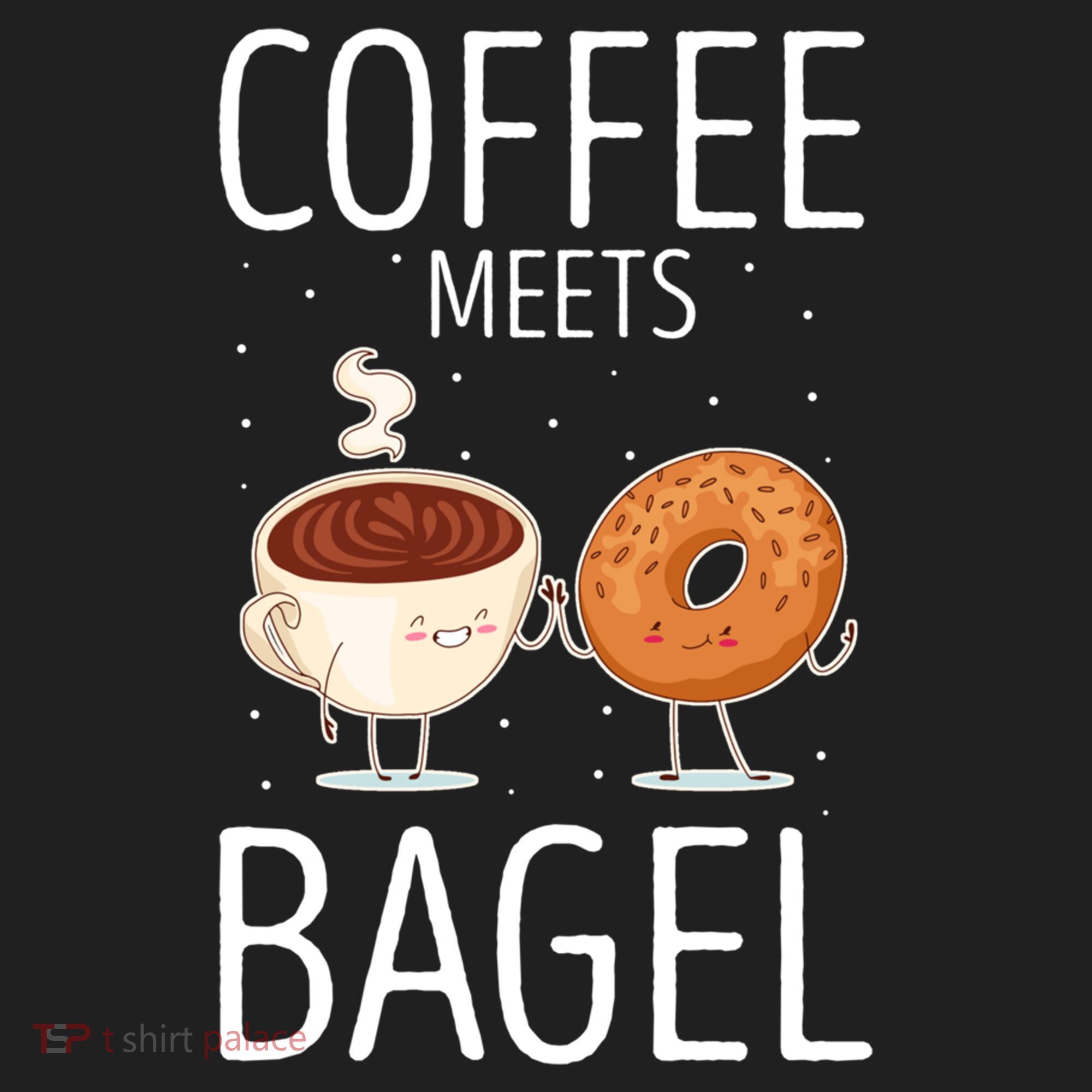 Coffee Meets Bagel Baking Bagel Lover Baker Bagels Dough Cute Gift Golf Towel