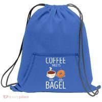 Coffee Meets Bagel Baking Bagel Lover Baker Bagels Dough Cute Gift Sweatshirt Cinch Pack Bag thumb 0