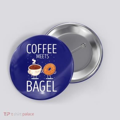 Coffee Meets Bagel Baking Bagel Lover Baker Bagels Dough Cute Gift Button