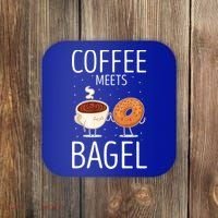 Coffee Meets Bagel Baking Bagel Lover Baker Bagels Dough Cute Gift Coaster thumb 0