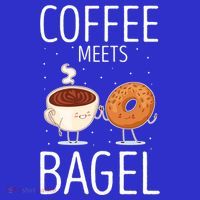 Coffee Meets Bagel Baking Bagel Lover Baker Bagels Dough Cute Gift Coaster thumb 2