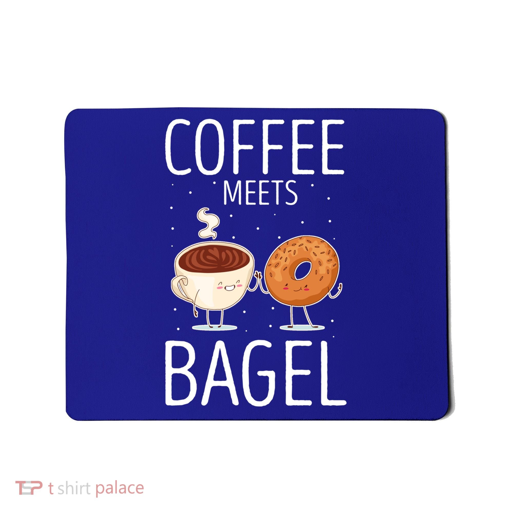 Coffee Meets Bagel Baking Bagel Lover Baker Bagels Dough Cute Gift Mousepad