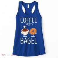 Coffee Meets Bagel Baking Bagel Lover Baker Bagels Dough Cute Gift Women's Tank Top thumb 0
