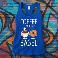 Coffee Meets Bagel Baking Bagel Lover Baker Bagels Dough Cute Gift Women's Tank Top thumb 3