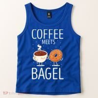 Coffee Meets Bagel Baking Bagel Lover Baker Bagels Dough Cute Gift Tank Top thumb 2