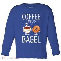 Coffee Meets Bagel Baking Bagel Lover Baker Bagels Dough Cute Gift Toddler Long Sleeve Shirt thumb 0