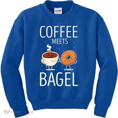 Coffee Meets Bagel Baking Bagel Lover Baker Bagels Dough Cute Gift Kids Sweatshirt