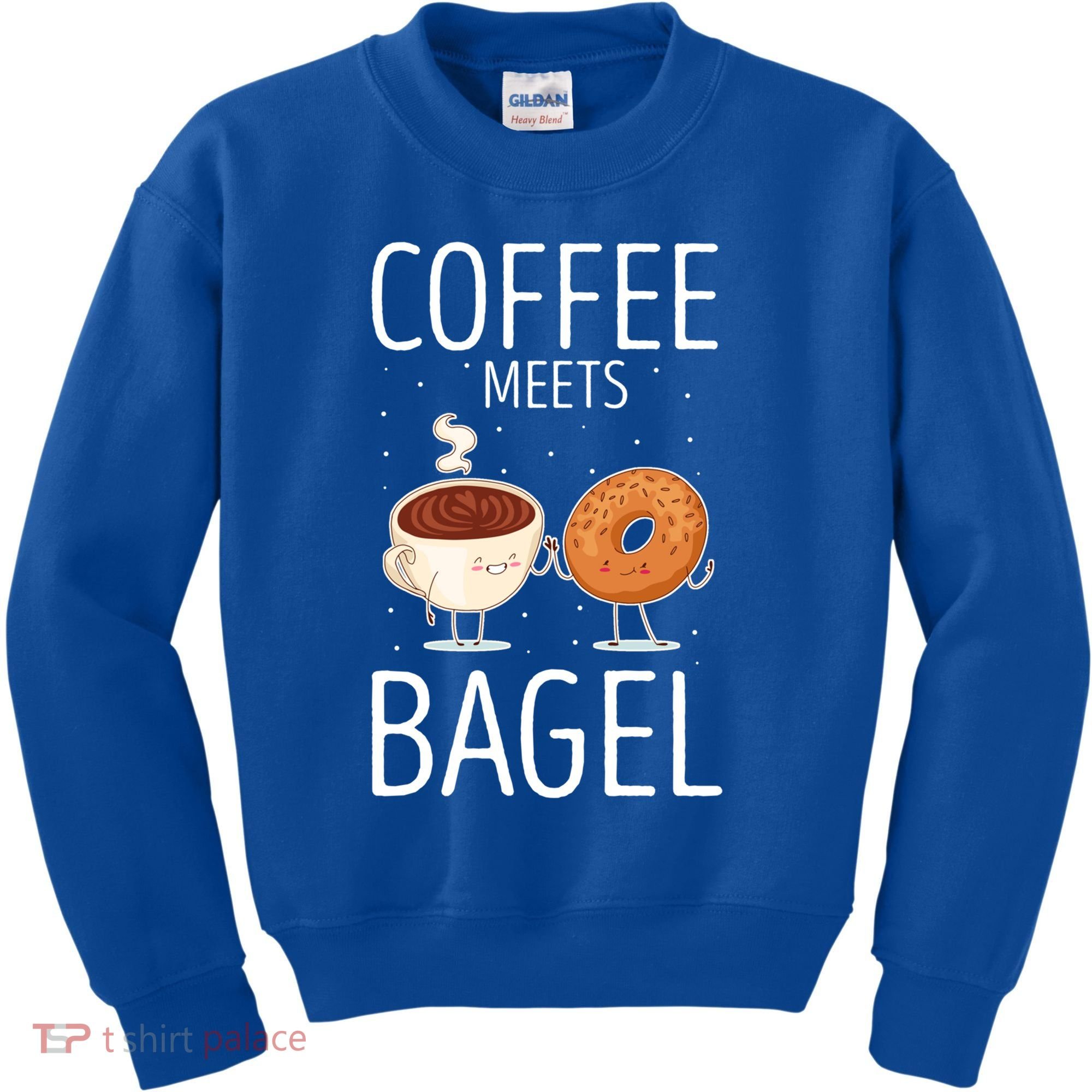 Coffee Meets Bagel Baking Bagel Lover Baker Bagels Dough Cute Gift Kids Sweatshirt