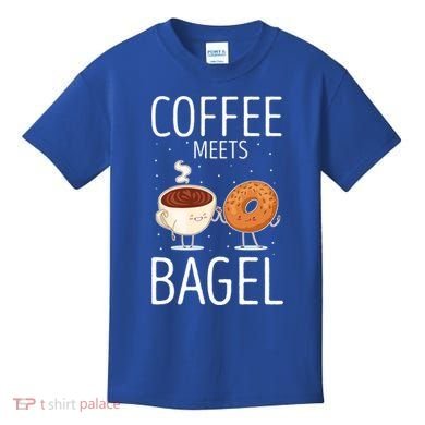 Coffee Meets Bagel Baking Bagel Lover Baker Bagels Dough Cute Gift Kids T-Shirt