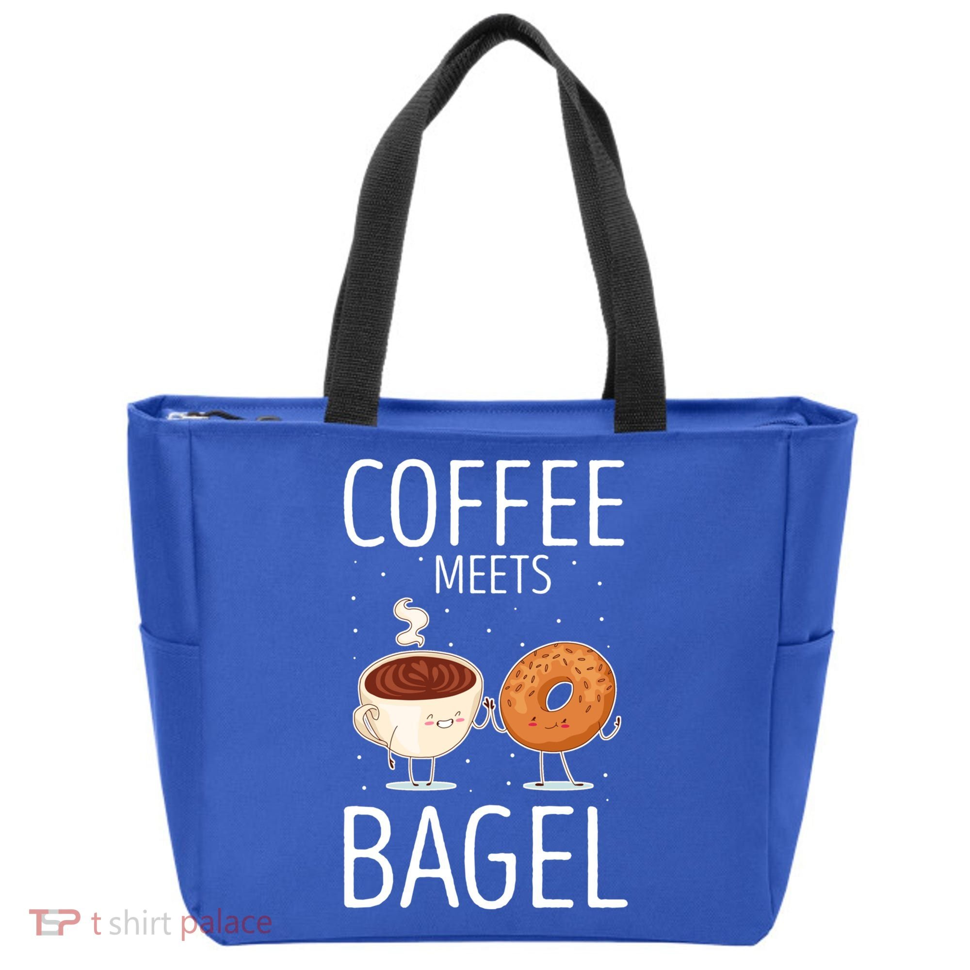 Coffee Meets Bagel Baking Bagel Lover Baker Bagels Dough Cute Gift Tote Bag