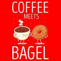 Coffee Meets Bagel Baking Bagel Lover Baker Bagels Dough Cute Gift Santa Hat thumb 1