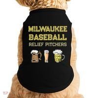 Classic Milwaukee Baseball & Beer Fan Retro Wisconsin Doggie Tank thumb 0