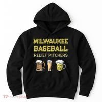 Classic Milwaukee Baseball & Beer Fan Retro Wisconsin Hoodie thumb 0