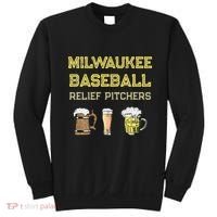 Classic Milwaukee Baseball & Beer Fan Retro Wisconsin Sweatshirt thumb 0