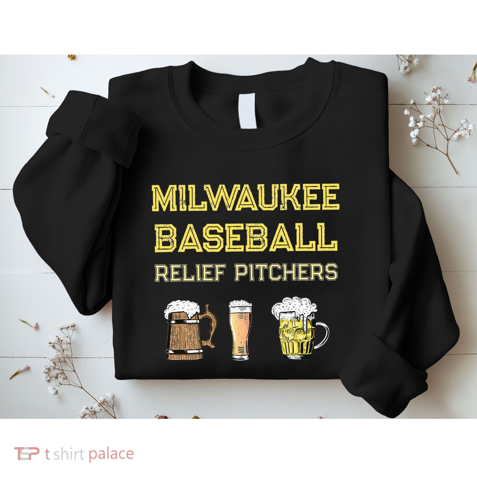 Classic Milwaukee Baseball & Beer Fan Retro Wisconsin Sweatshirt