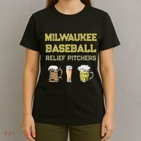 Classic Milwaukee Baseball & Beer Fan Retro Wisconsin T-Shirt thumb 4