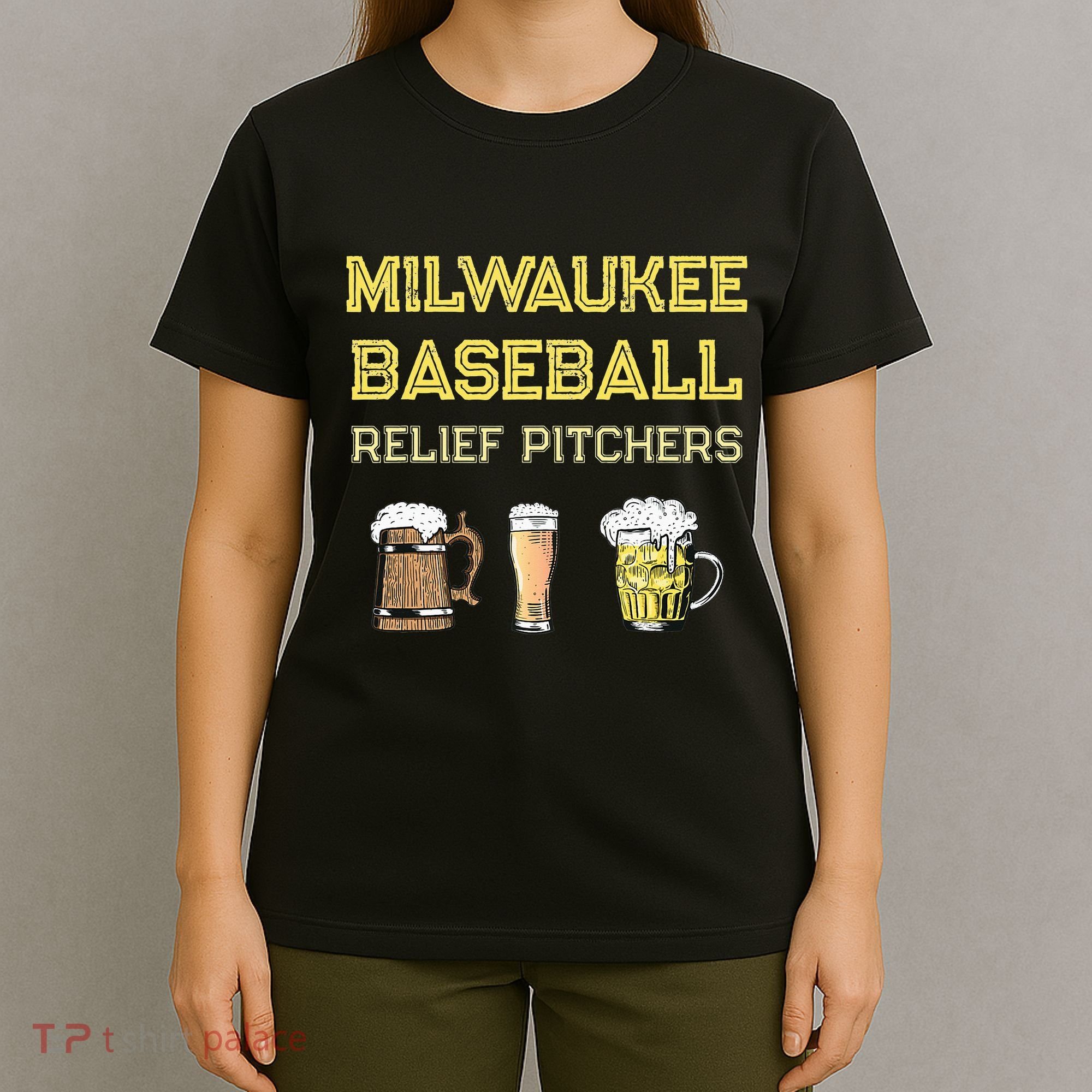 Classic Milwaukee Baseball & Beer Fan Retro Wisconsin T-Shirt