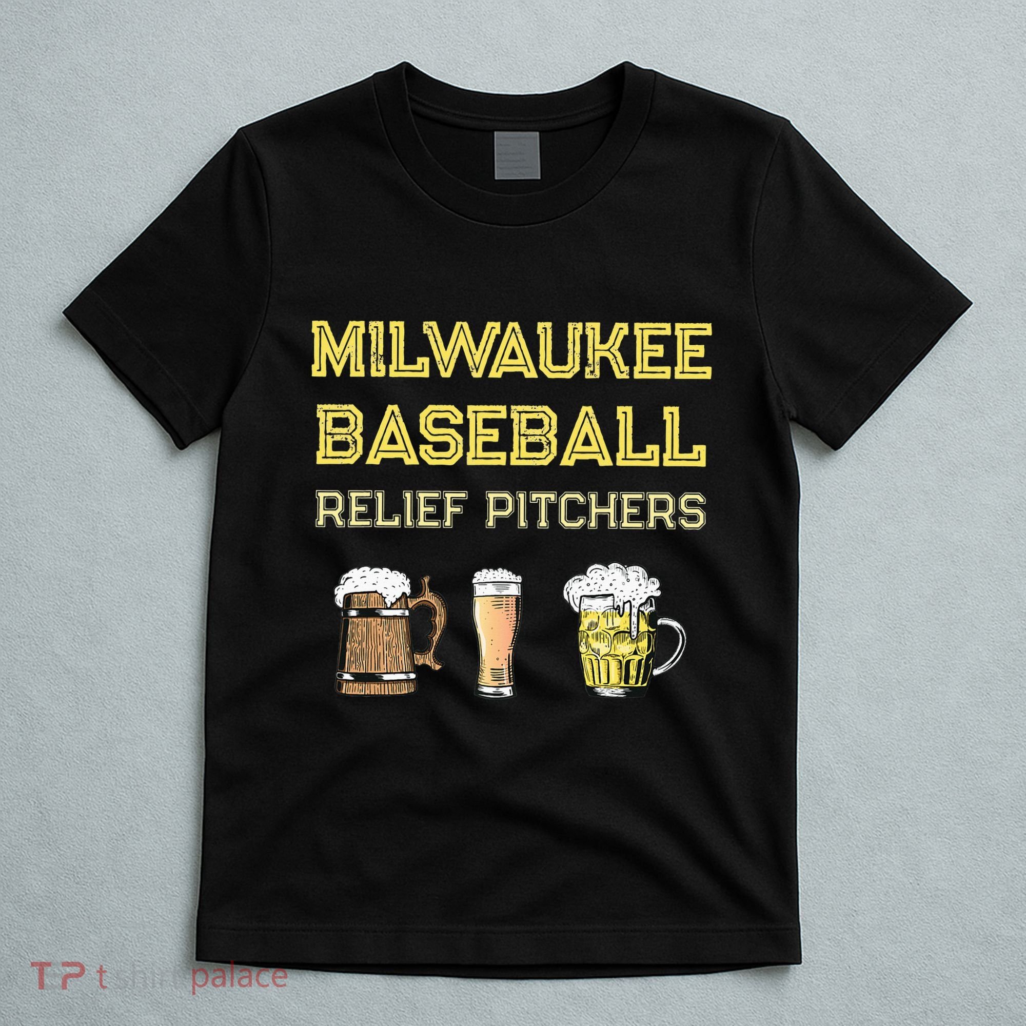 Classic Milwaukee Baseball & Beer Fan Retro Wisconsin T-Shirt