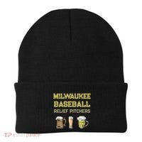 Classic Milwaukee Baseball & Beer Fan Retro Wisconsin Beanie thumb 0
