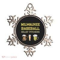 Classic Milwaukee Baseball & Beer Fan Retro Wisconsin Ornament thumb 0