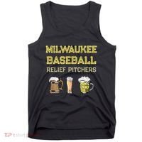 Classic Milwaukee Baseball & Beer Fan Retro Wisconsin Tank Top thumb 0