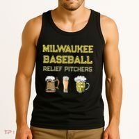 Classic Milwaukee Baseball & Beer Fan Retro Wisconsin Tank Top thumb 3