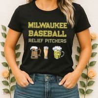 Classic Milwaukee Baseball & Beer Fan Retro Wisconsin Women's T-Shirt thumb 2