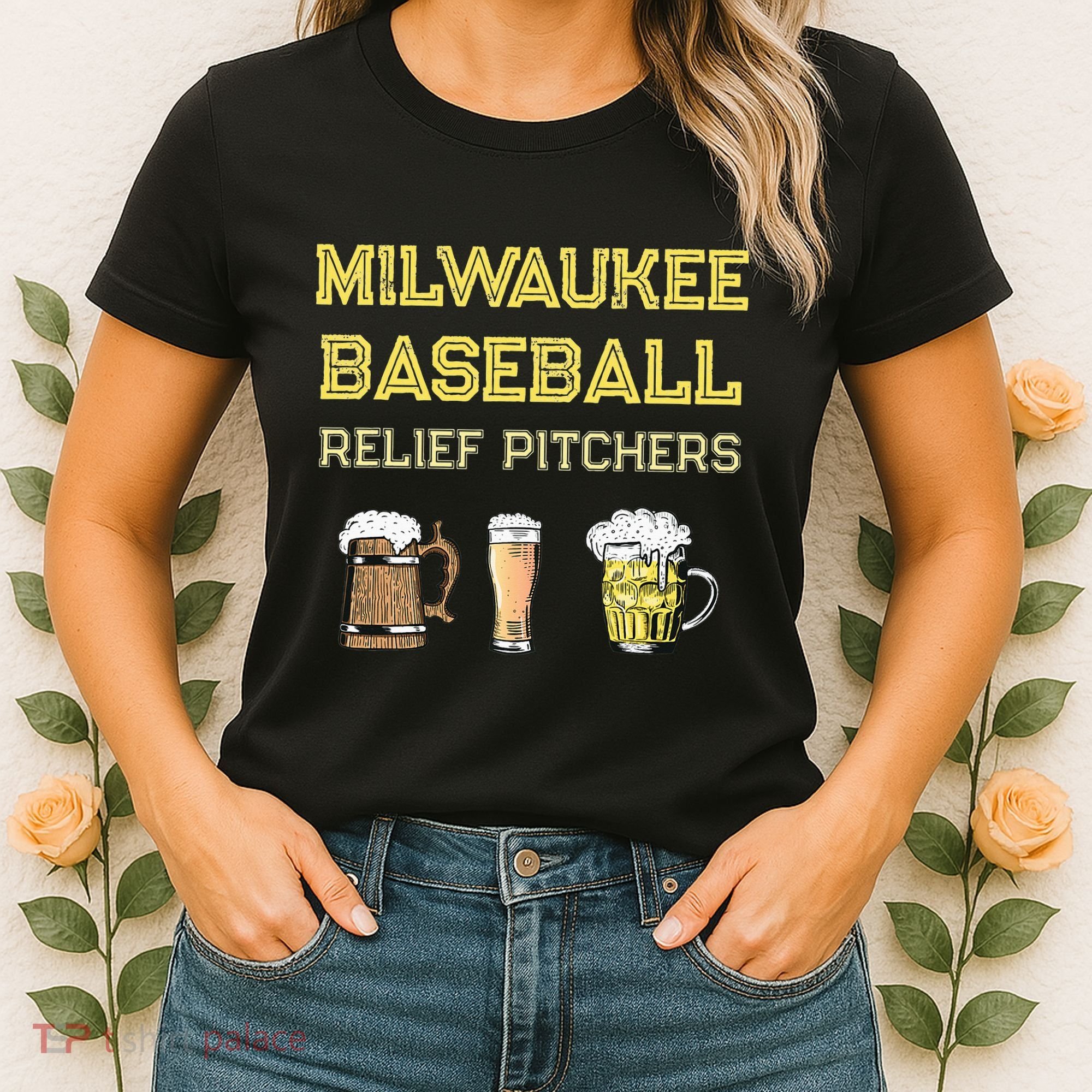 Classic Milwaukee Baseball & Beer Fan Retro Wisconsin Women's T-Shirt