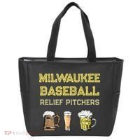 Classic Milwaukee Baseball & Beer Fan Retro Wisconsin Tote Bag thumb 0
