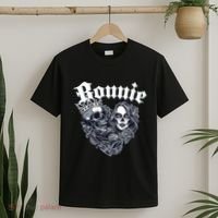 Couple Matching Bonnie & Clyde Chicano Style Heart Tattoo Outfit For Couples T-Shirt thumb 2