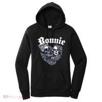 Couple Matching Bonnie & Clyde Chicano Style Heart Tattoo Outfit For Couples Women's Hoodie thumb 0