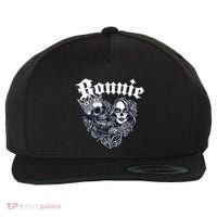 Couple Matching Bonnie & Clyde Chicano Style Heart Tattoo Outfit For Couples Wool Snapback Cap thumb 0