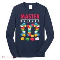 Cool Master Builder Building Blocks Bricks Toy Long Sleeve Shirt thumb 0